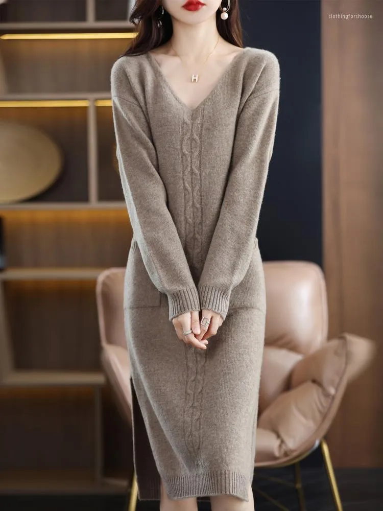Vestidos de lana de moda sale