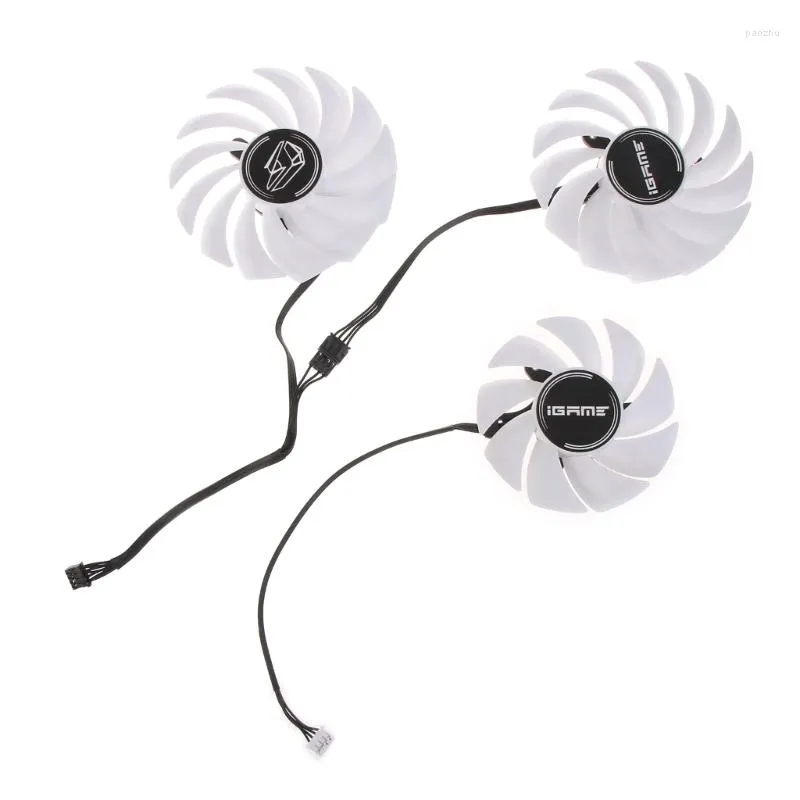 Renkli RTX 3080 3070 3060 89/75mm 4pin 12V VGA Fan Grafik Kartı Soğutma