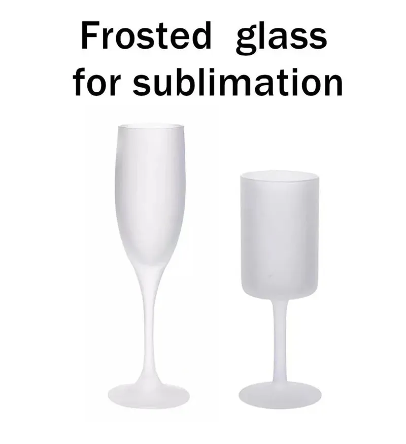 Sublimation Frosted Goblet Clear Glass Wine Cocktail Stemglass 10.2-13.5oz  6oz from Dhgate Wine Glasses - price 3.82