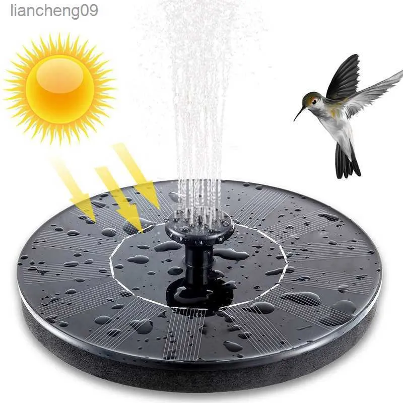 Floating Solar Fountain Garden Waterfall Fountain Pool Pond Bird Bath Solar Panel Water Pump Garden Decoration Powered Fountain