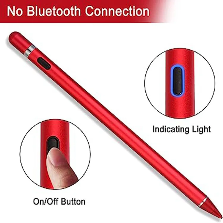 Penna Stilo per Tablet con Ricarica Magnetica, Touchscreen capacitiva  Universale con Punta fine Compatibile con iPhone, iPad e Samsung