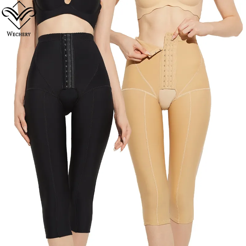 Vrouwen Butt Lifter Broek Zeven split kruis plastic been broek Butt Lifter Body Shaper Colombiaanse Fajas Afslanken Shapewear