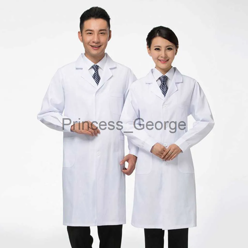 Anderen Kleding Mode Lange mouwen Scrubs Laboratoriumjas Ziekenhuis Korte mouw Verpleegster Dokter Jurk Lange mouw Medische uniformen Witte jas Unisex x0711