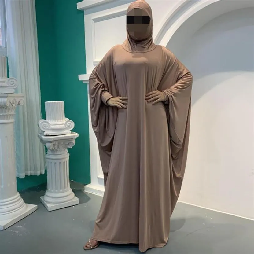 Vêtement de prière musulmane Abaya femmes robe Hijab Burka Niqab vêtements islamiques dubaï turquie formelle Namaz Long Khimar Jurken Abayas170g