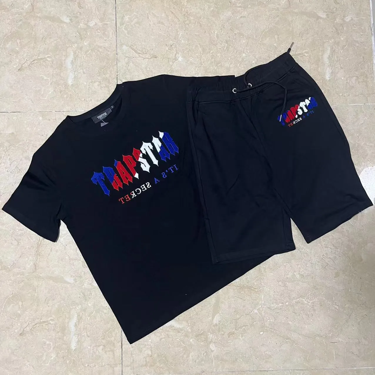 Męskie Tshirts Trapstars Tshirt Tiger Tracksuit List haftowane krótkie rękawy uk koszule i szorty Londyń