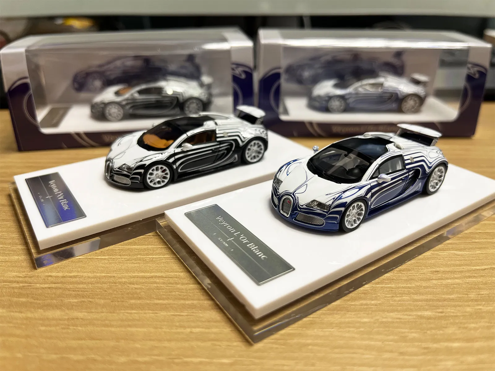 LJM 1 64 Veyron Ceramic Dragon Resin Simulation Car From Deng07
