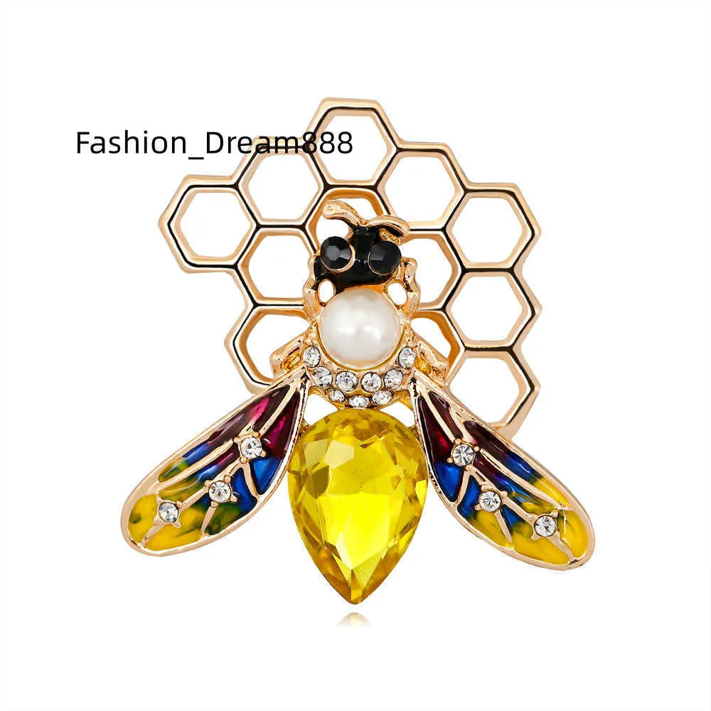 Broche de inseto de colmeia de abelha bonito broche de moda para mulheres