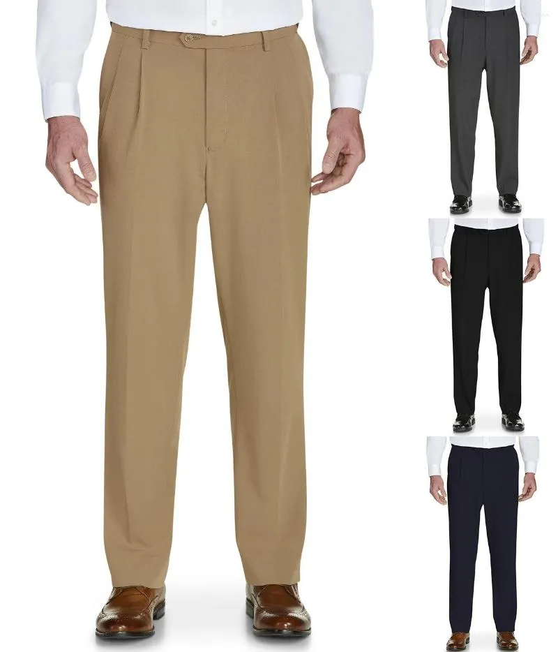 Pantaloni da uomo Oversize Business Office Stretch Pantaloni formali Marito Plus Size Abbigliamento maschile sciolto Matita casual