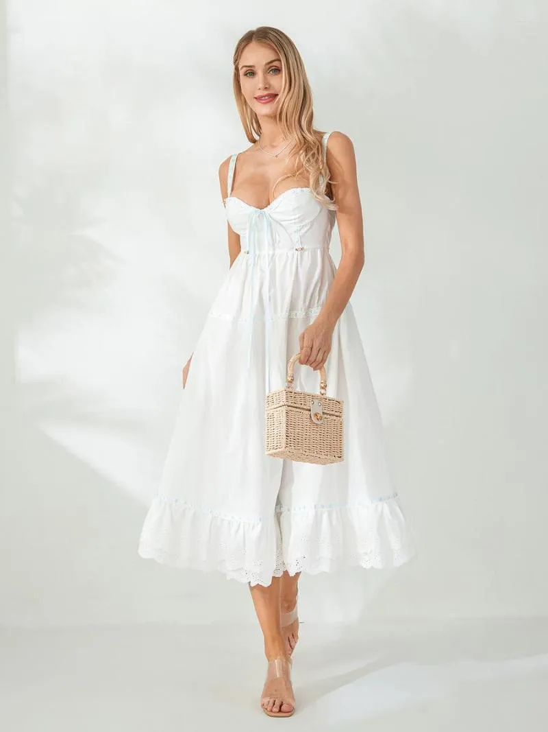 flowy mini dress spaghetti strap Alina Floral Tie Back Mini Dress main image 1