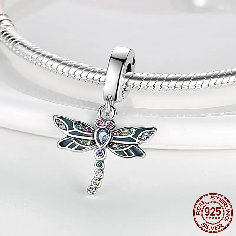 925 Sterling Silver Charms - Airplane, Passport, Butterfly & Turtle Pendants For Bracelets