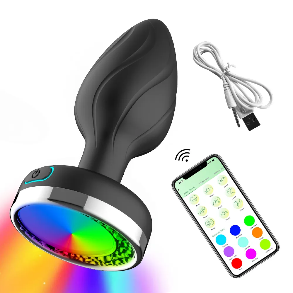 Adult Toys Led Colorful Light Butt Plug for Women Men Anal Plug Vibrator  Prostate Massager Adults Sex Toys Wireless Remote Control Buttplug 230710  from Dhgate Adult Toys - price 33.69