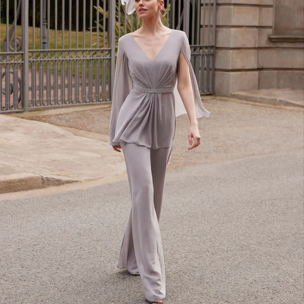  2 Pieces Mother of The Bride Pant Suits for Wedding