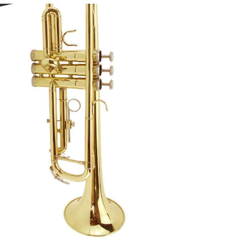 Trompette Sib Sib Instrument de haute qualité Piston Monel MTR-100 avec étui rigide, embouchure, chiffon et gants