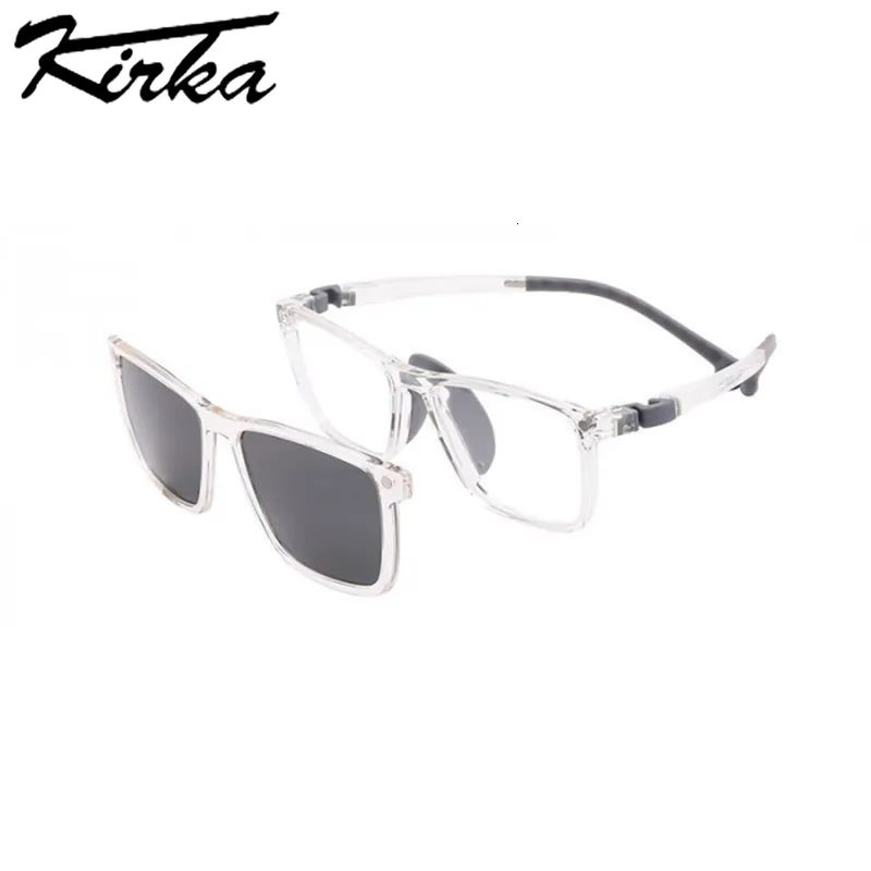 Sonnenbrille Kirka TR90 Clip-on-Sonnenbrille für Kinder, einfarbig, magnetische Sonnenbrille, Kinderbrille, polarisierte Brille, modisches Markendesign, 230710