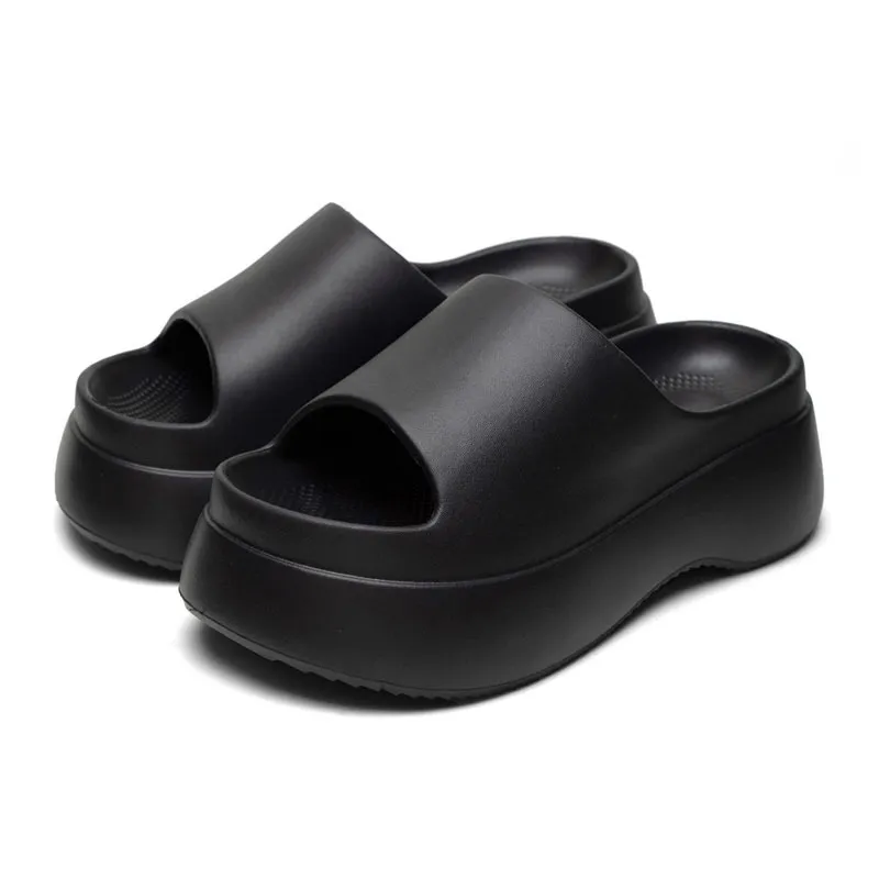 GAI GAI Grosso Plataforma Chunky Chinelos Mulheres Sandálias Verão Moda Eva Memória Espuma Travesseiro Slides Não-deslizamento Casa Praia Flip Flops 230710