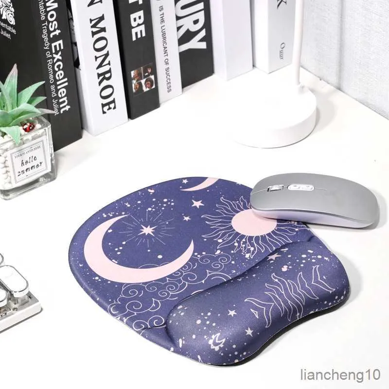 Mouse pads de pulso Star Moon Wrist Mouse Pad Anti MousePad Pc Grande Almofada de mesa Escritório em casa Acessórios para jogos R230711