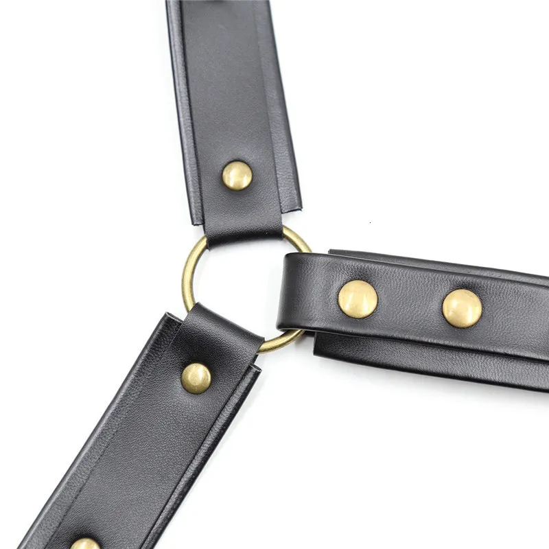 Bondage sex toys for women leather binding T-beam neckwear bundle chest bdsm bondage set sexy lingerie 230710_voghion.com