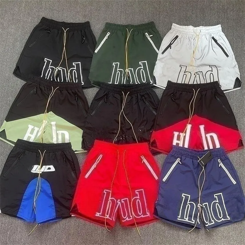 Red designer shorts clearance