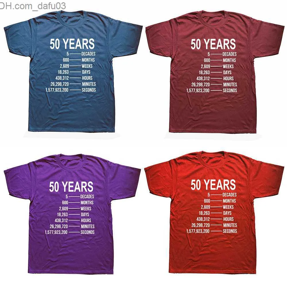 Men's T-Shirts 50th Birthday 50 Year Old Funny Quote Birthday Unisex Graphic Fashion New Cotton Short Sleeve T Shirts O-Neck Harajuku T-shirt Z230711