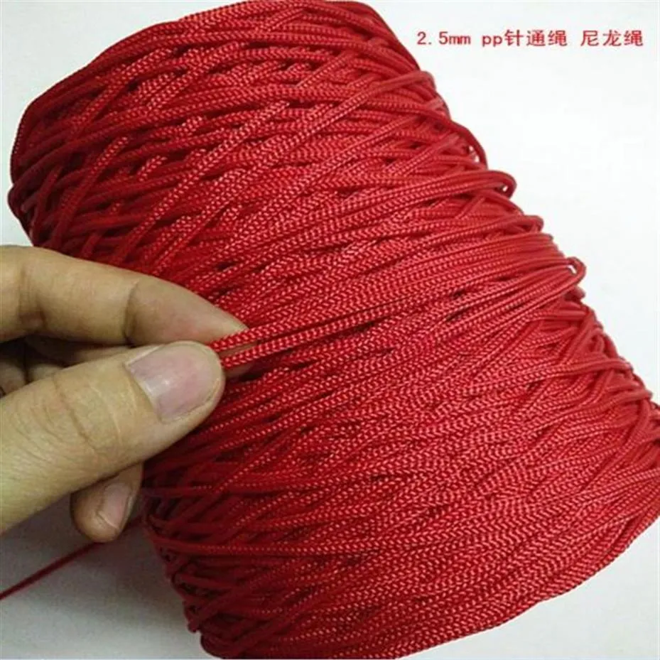 250m PCS Dia 2 5mm 500g Polypropylene rope hammock DIY rope gift box portable backpack hollow exhibition tag badge lanyard285I