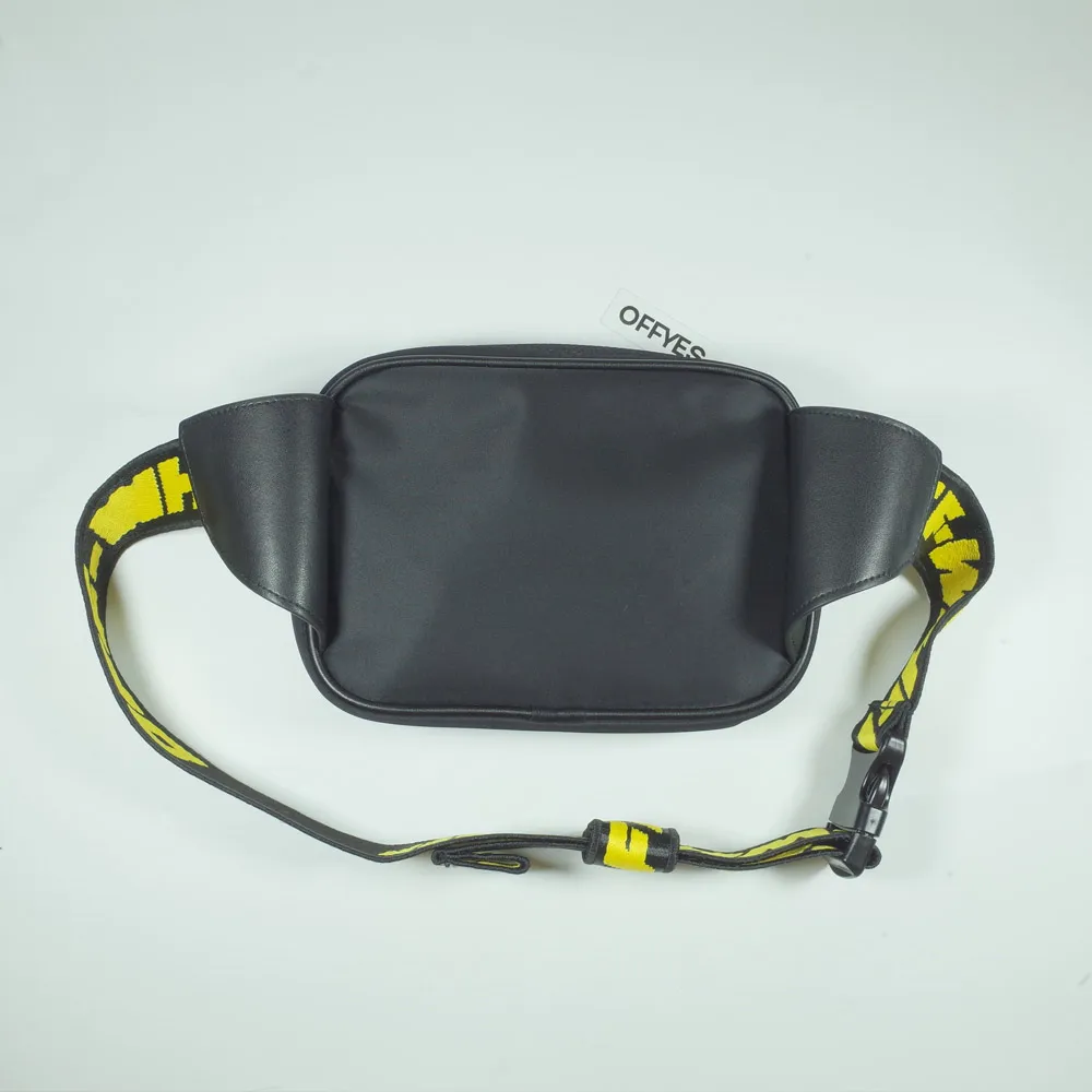 Hard Core Nylon Belt Bag Black Designer Fanny Pack Cross body Chest Pouch Bag Industrial Strap Hype Street Walking Riding Waist Bag Hip Bum bag