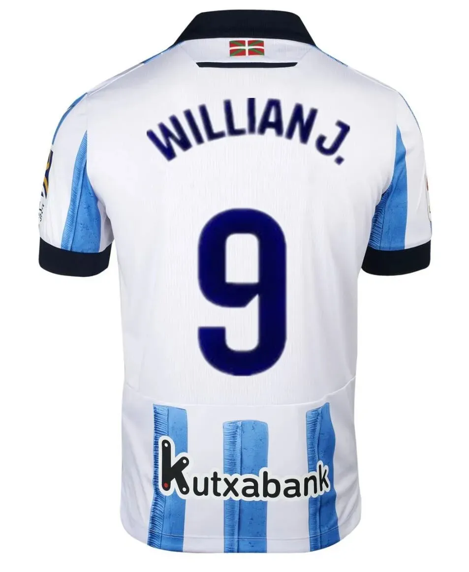 Real Sociedad 2024 2025 Soccer Jersey KUBO OYARZABAL X PRIETO PORTU DAVID SILVA Football Shirt JUANMI 23 24 Carlos Fernandez Camiseta De Futbol Men Kit Kids Equipment From 14 09 DHgate