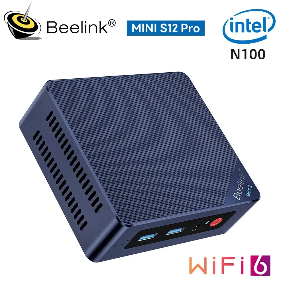 Beelink Mini S12 Pro N100 Mini mini pc - Win 11, 16GB/500GB SSD 
