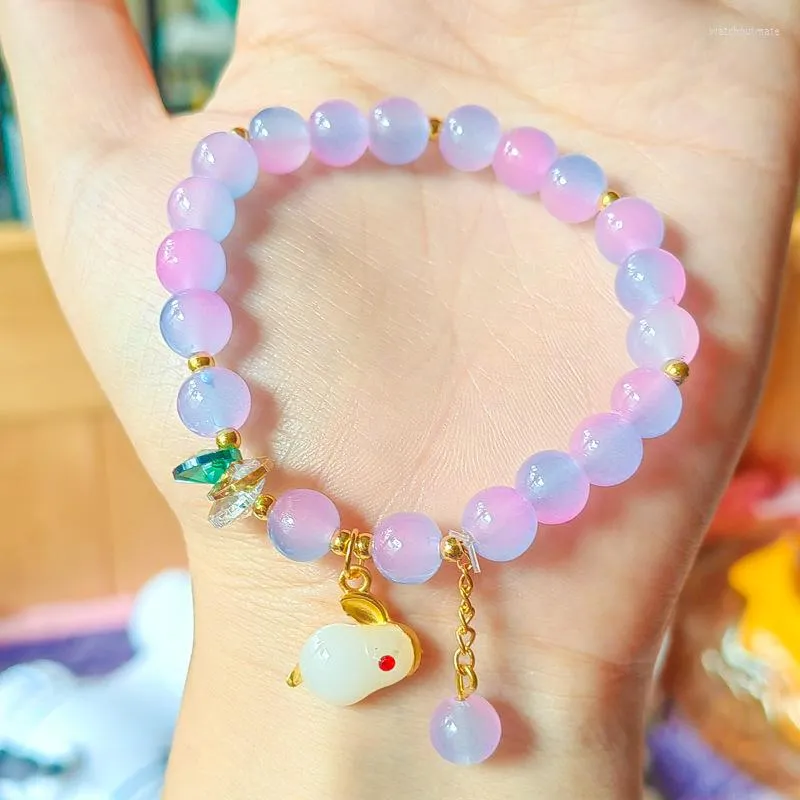 6pcs/lot Hot Selling Korean Beaded Bracelets With Enamel Rainbow Heart Bead  Handmade Gifts For Girls And Women 2022 New Designs - AliExpress