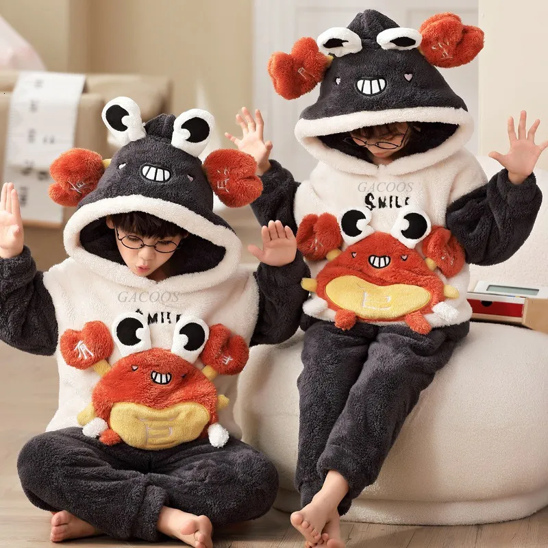 Pyjama enfant en peluche pour garçon fille