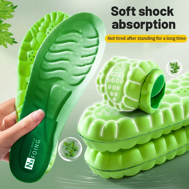 Shoe Parts Accessories Comfort Elastomeric Sport Breathable Insoles for Shoes Sole Rubber Cushion Running Shock-Absorbant Deodorization Soft Pad 230711