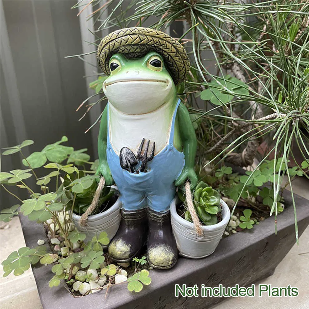 Gift Indoor Outdoor Frog Statue Resin Home Decor Animal Sculpture Garden  Ornament Craft Yard House Legends Funny Figurine With Bucket Cute L230620  From Liancheng09, $16.92