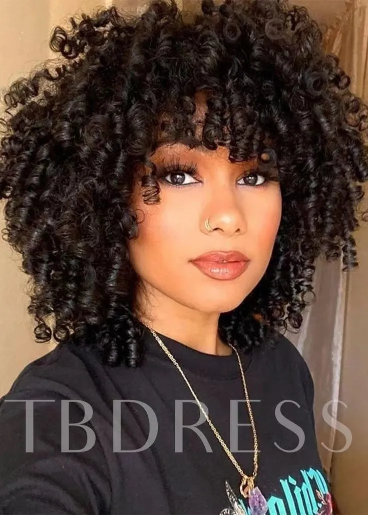 Curly Bob Wig Short Curly Hair Natural Hair Wigs Usa Afro Curly