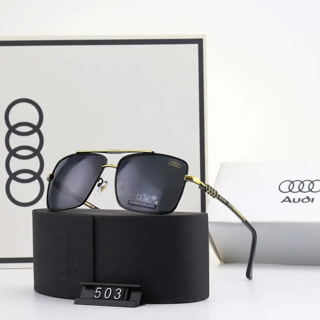 Fashion Audi top sunglasses 2021 new Sunglasses men's metal frame driver's driving glasses toad 503 with logo box