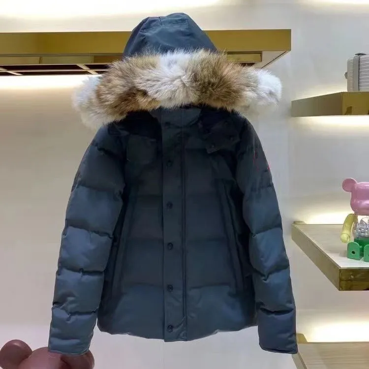 Top męska kurtka zimowa Wyndham Arctic płaszcz puchowy Parka bluza z kapturem z futrem sprzedaż szwecja Homme Doudoune Manteau kanada projektant 03