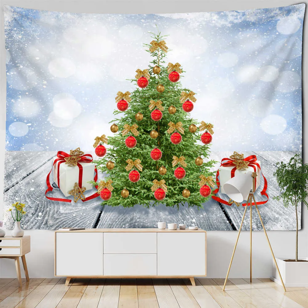 Tapeçarias Árvore de Natal Série Tapeçaria Pendurada na Parede Estilo Estética Quarto Presente Decoração de Casa