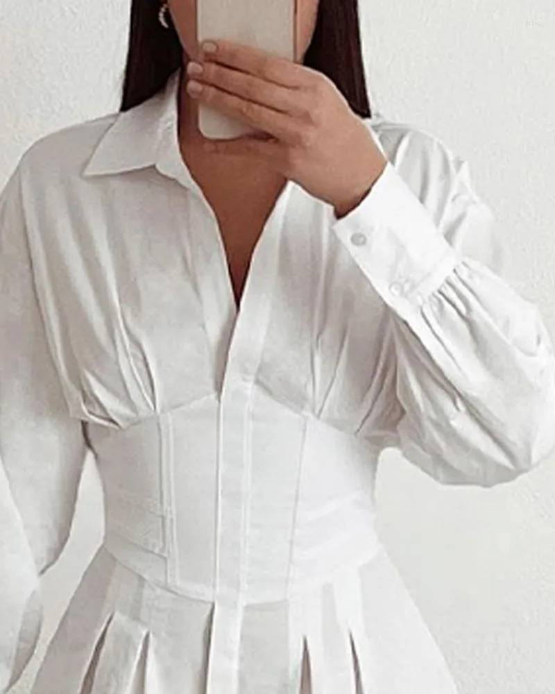 slim fit dress slacks Women's City Chic Ivory Long Sleeve Bodysuit | Size: L main image 0