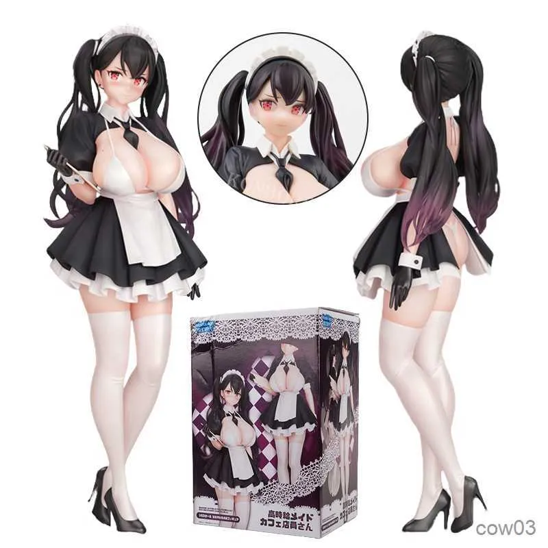 Figuras de brinquedo de ação 27cm FOTS Imagem de menina de anime japonês Kou Jikyuu Maid Cafe Tenin san Personagem de ação sexy Adulto colecionável Modelo Brinquedo de boneca Presente R230711