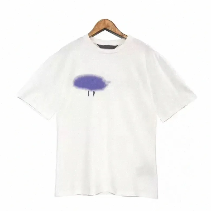 デザイナー 高級 Tシャツ ブランド エンジェル Tシャツ PA スプレーレター 半袖 ファッション メンズ レディース コットン 都市限定 Tシャツ トップス V9W4#