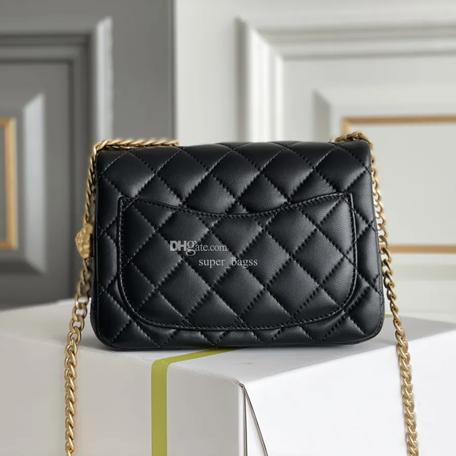 Black designer chain bag sale