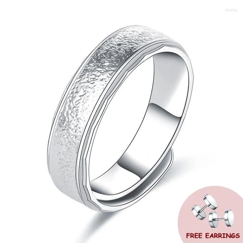 Klusterringar Trendig stil Män Ring 925 Silver Smycken Tillbehör För Bröllop Förlovningsfest Bröllopspresent Finger Grossist Dropshiping