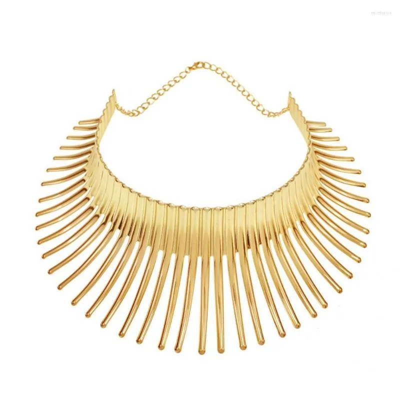 Choker Femmes Africa Torque Collier Exagéré Réglable À La Mode Longue Durée Géométrie Forme