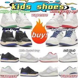 kids shoes stadium 90s children sneaker trainers youth basketball Jumpman white neutral grey clover green varsity red sail black Ozone blue size 25-35 E0Ww#