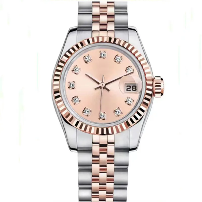 N01 Женские часы Дизайнерские часы высокого качества 31 мм 2813 Автоматический механизм из нержавеющей стали 904 Водонепроницаемые женские кольца с бриллиантом сапфировое стекло