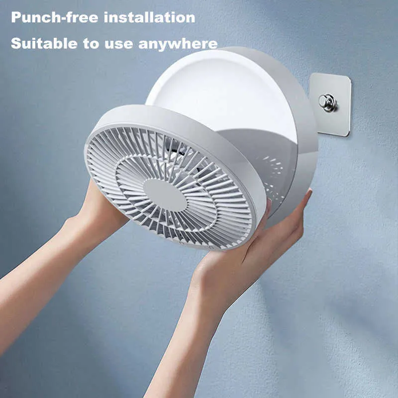 Electric Fans Cameras Control Desktop Electric Fan Wall Mounted Small Folding Portable Air Cooler Silent Rechargeable Table Fan for Home Office