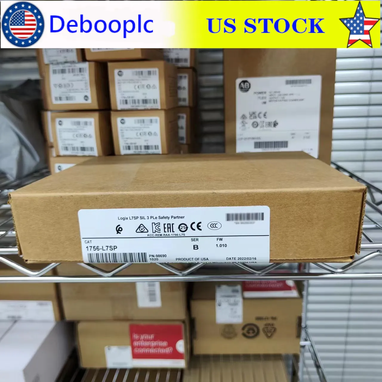 New Factory Sealed AB 1756-L7SP GuardLogix Safety Controller