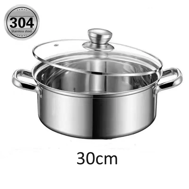 Pot à soupe 304 Acier inoxydable En acier inoxydable Casserole Pot