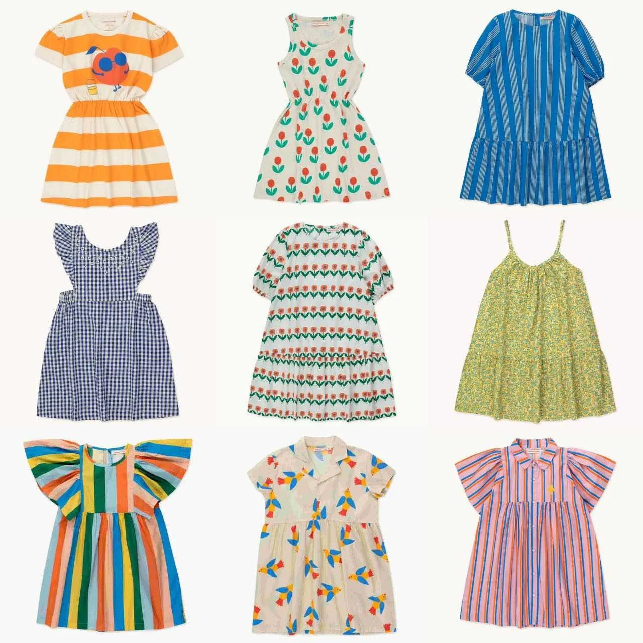 Девушки платья Новые 2023 TC Summer Kids Girls Dress Press Press Press Printing Kids Flowers Flowers Pattern Presses for Girl Brand Cleasheshkd230712