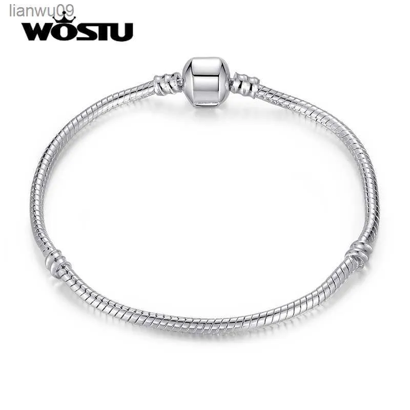 WOSTU vendita calda braccialetti catena amore misura originale fai da te perline fascino braccialetto gioielli in lega regalo per uomo donna 1621 cm regolabile L230704