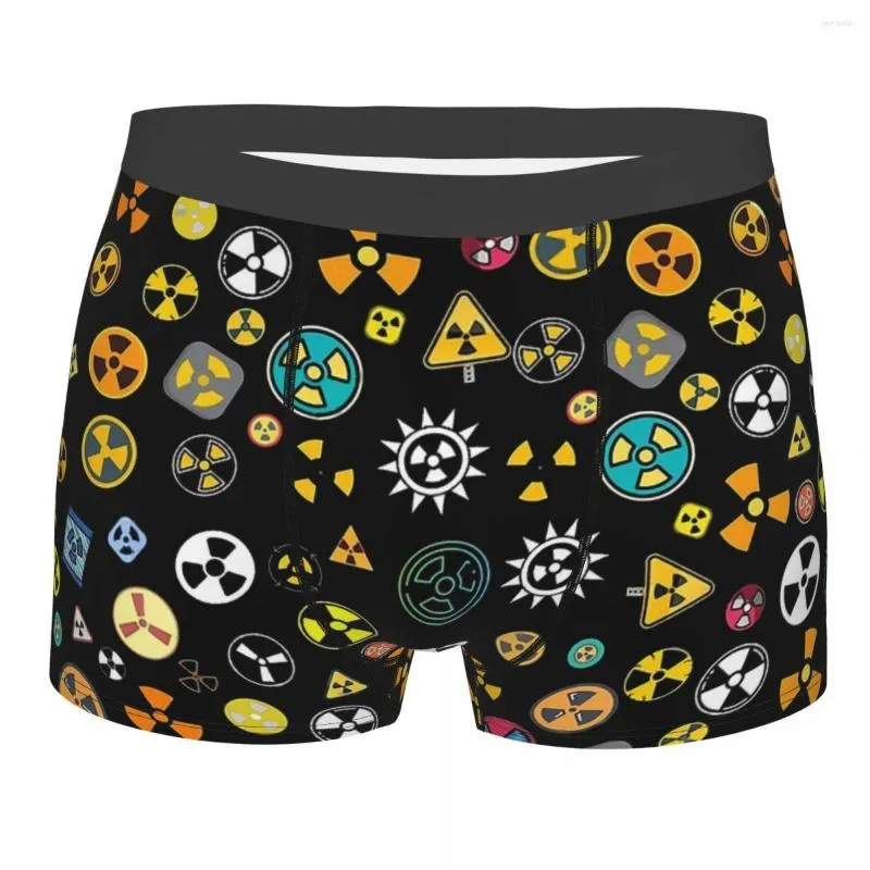 Underpants Radiation Warning Symbols Chemistry Chemist Science Scientist Homme Panties Male Underwear Shorts Boxer Briefs