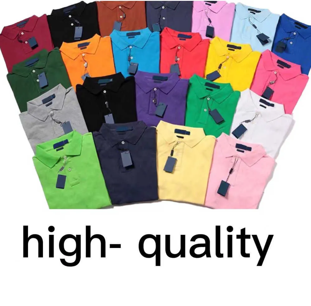 Ponny Herr Polo T-shirts Frence Häst Märke Ralphs Polo Dammode Broderi Brev Business Kortärmad T-shirt Asia Storlek XL/2XL/3XL/4XL/5XL 555ess